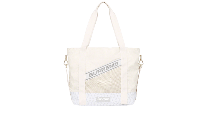 Supreme Logo Tote Bag White