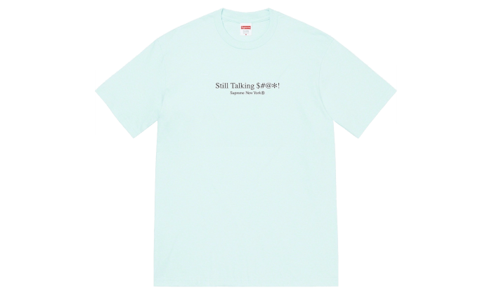 Supreme Still Talking Tee Blue - N/A – Izicop