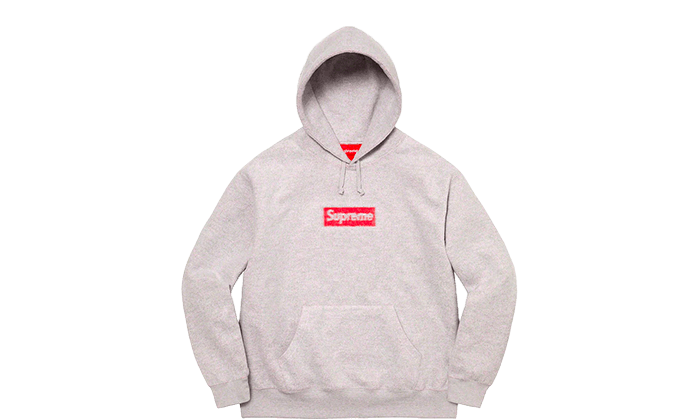Supreme Inside Out Box Logo Hooded Grey-