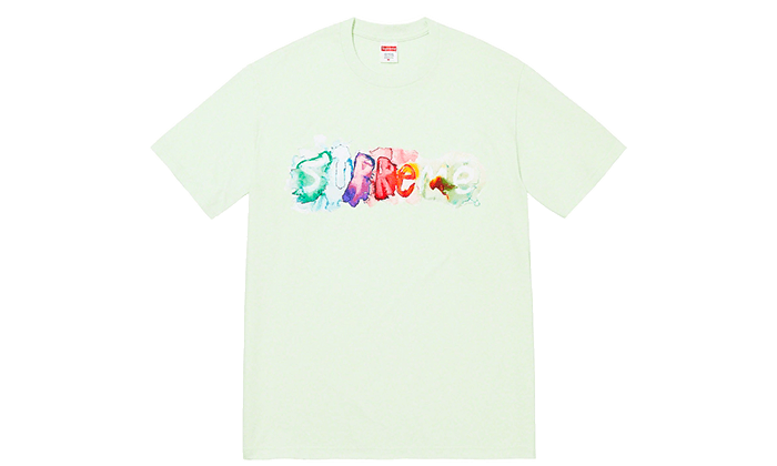 Supreme Watercolor Tee Pale Green