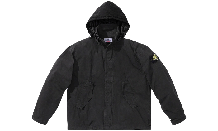 Supreme Stone Island Cotton Cordura Shell Jacket Black - N/A – Izicop