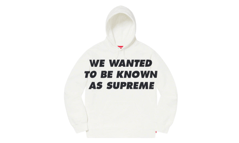 Supreme known best sale as hooded sweatshirt