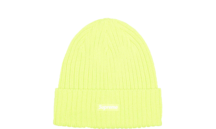 Supreme Overdyed Beanie limeメンズ