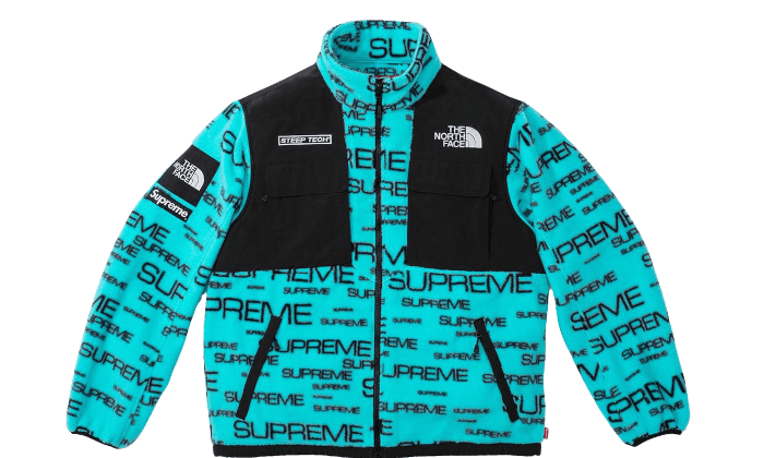 Supreme The North Face Steep Tech Fleece Jacket Blue