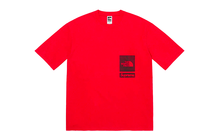 Supreme The North Face Printed Pocket Tee Red - N/A – Izicop