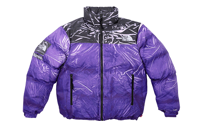 The North Face Printed Nuptse Jacket Purple - N/A – Izicop