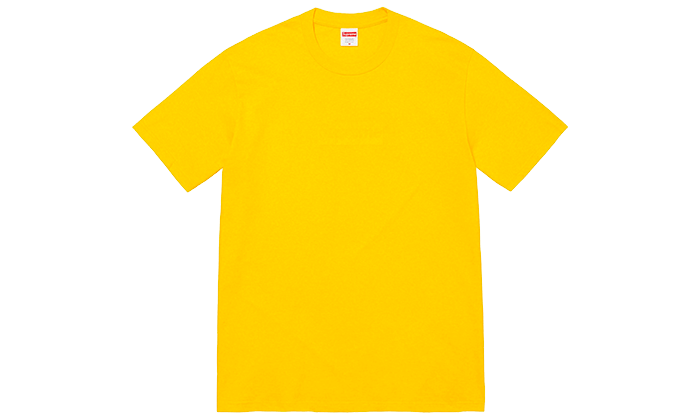 supreme Tonal Box Logo Tee Yellow Medium
