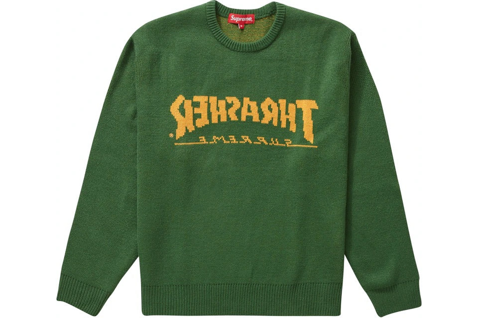 Supreme Thrasher Sweater Green – Izicop