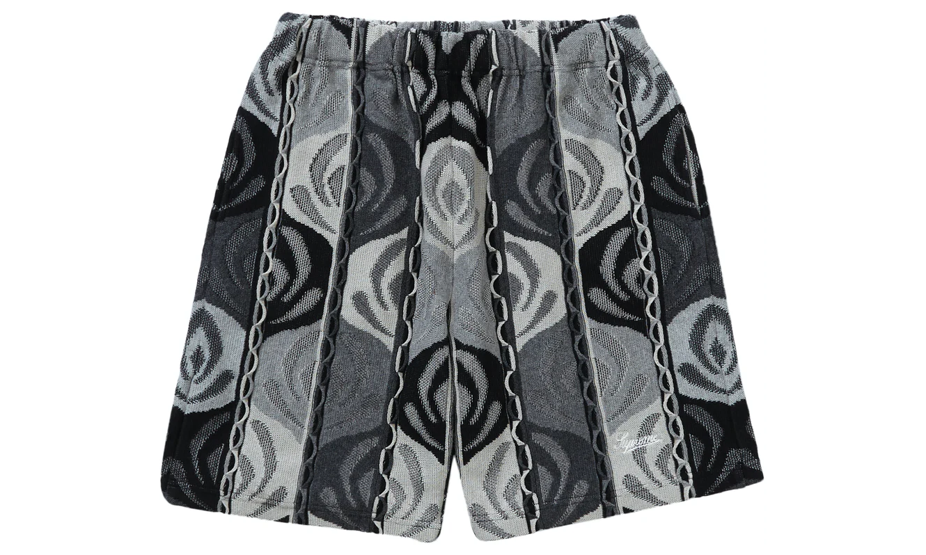 supreme Abstract Textured Knit Short-