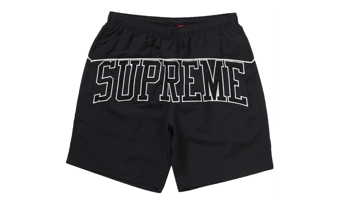 Authentic SUPREME Banner Water Short - Pink/White - SS16, small