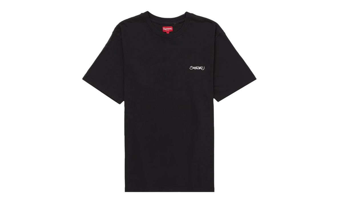 Supreme Washed Handstyle S/S Top Black