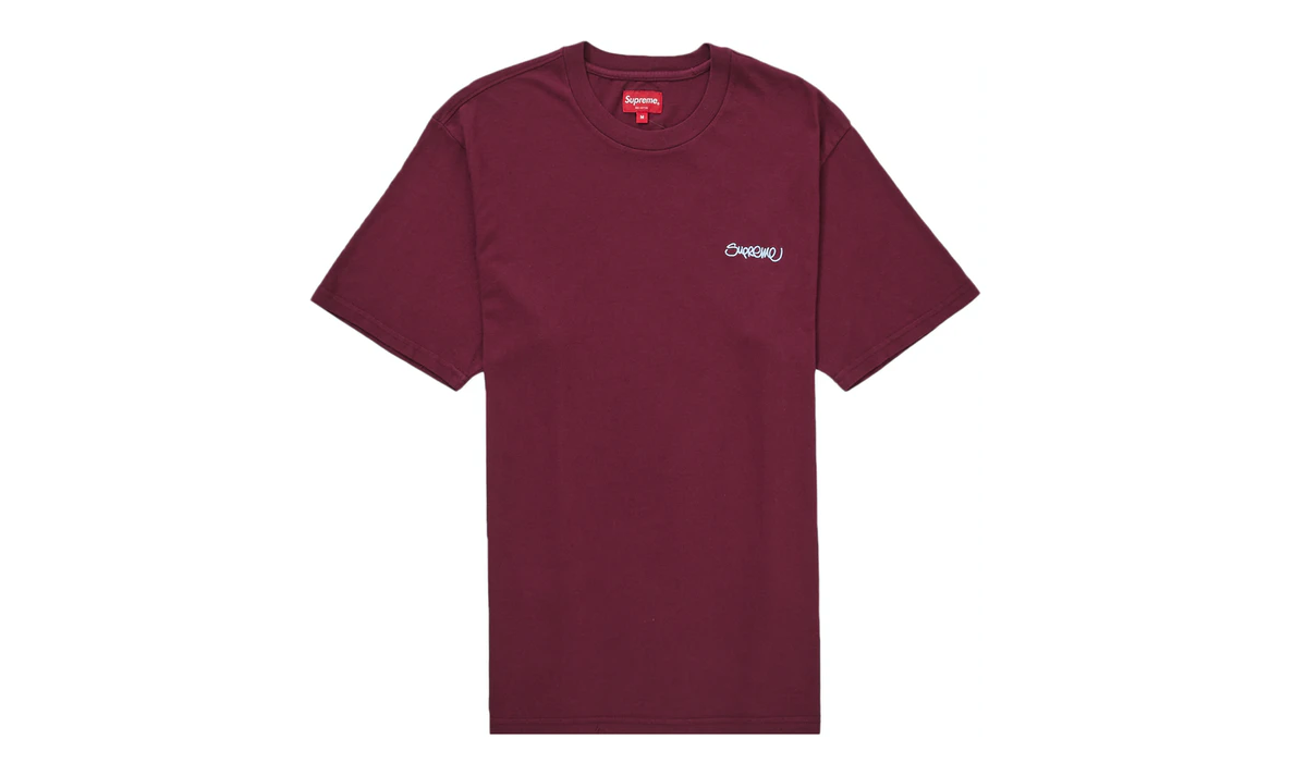 Supreme Washed Handstyle S/S Top Plum