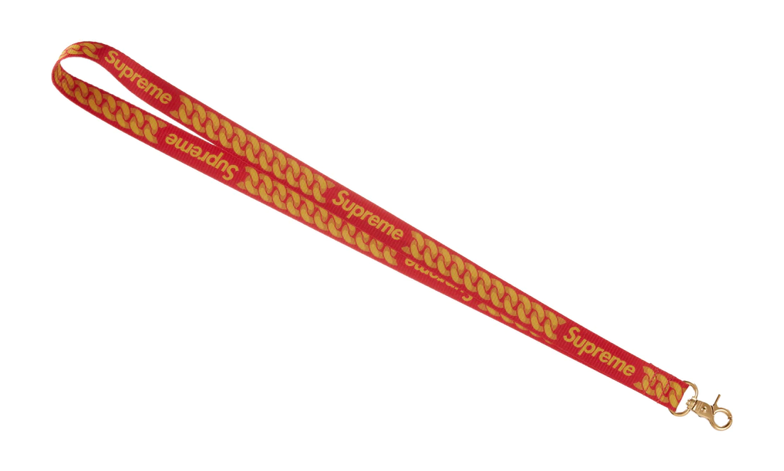 Supreme Cuban Links Lanyard Red – Izicop