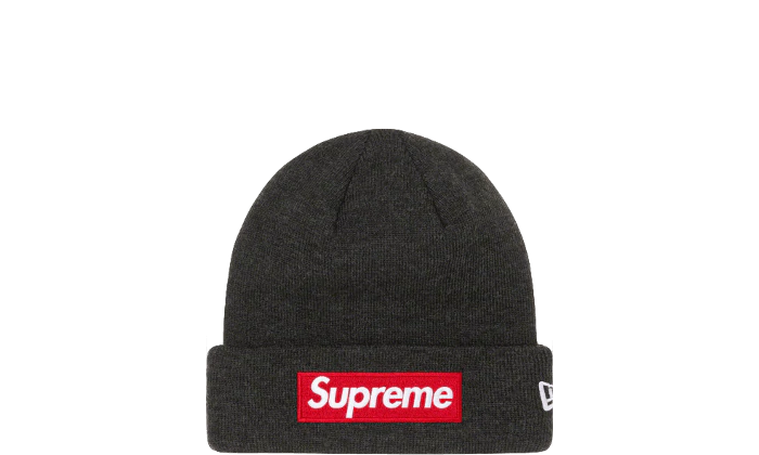 Supreme x New Era Box Logo Beanie Grey