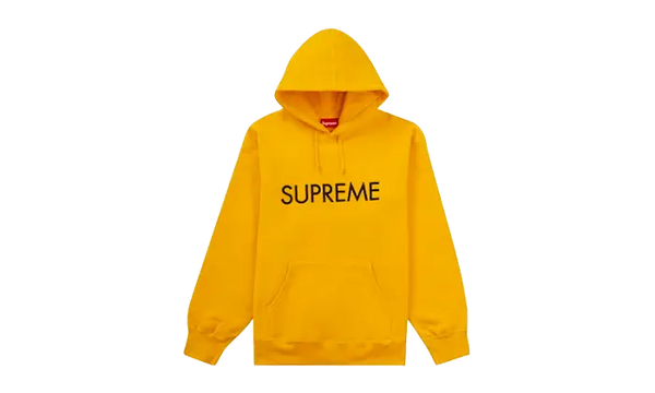 Supreme Capital Hooded Sweatshirt Bright Gold – Izicop