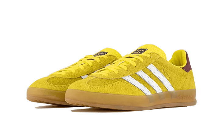 Adidas Gazelle Indoor Bright Yellow Burgundy - IE7003 – Izicop