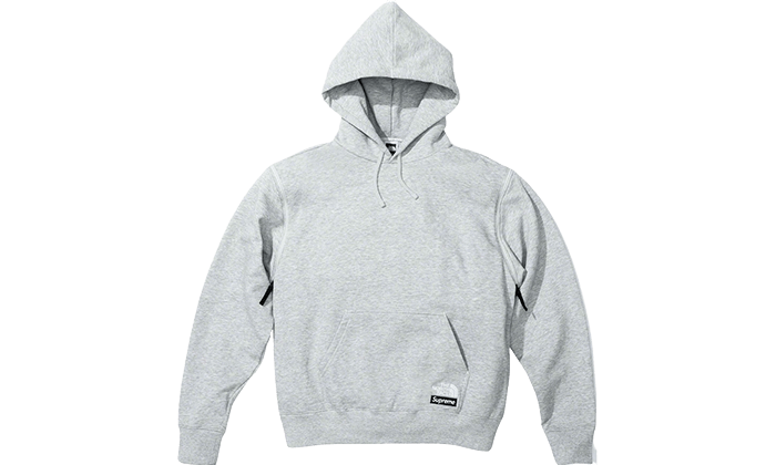 Supreme heather 2024 grey hoodie