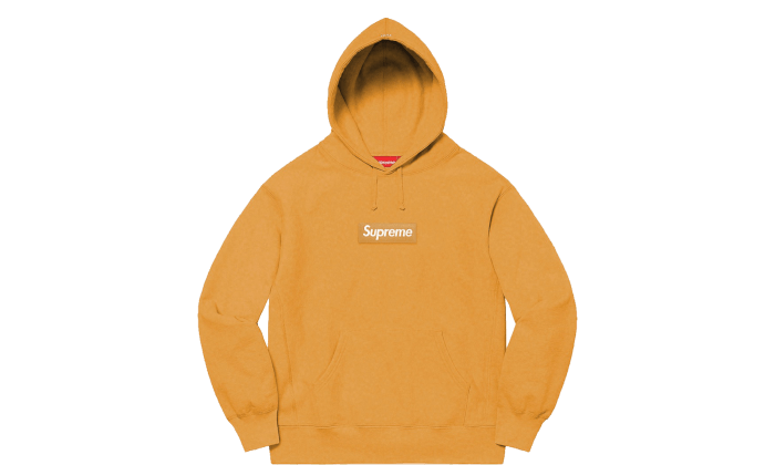 Supreme Hoodie Box Logo FW21 Mustard N A Izicop