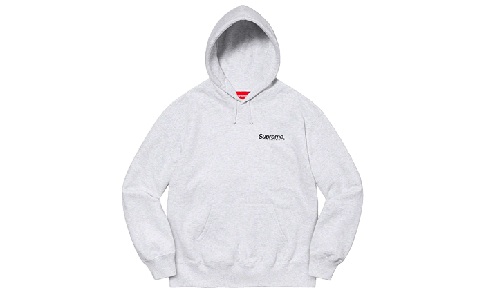 Supreme Worldwide Hooded Sweatshirt Ash Grey - N/A – Izicop