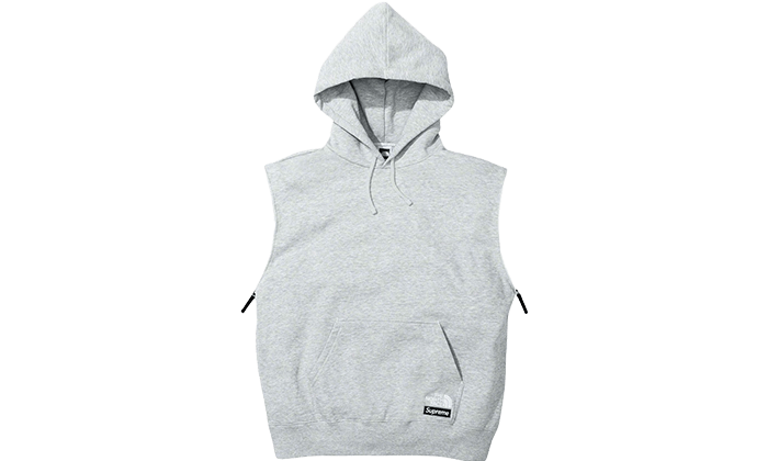 Supreme The North Face Convertible Hooded Sweatshirt Heather Grey