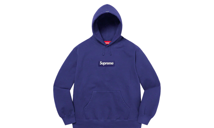 Supreme Hoodie Box Logo Navy FW21 – Izicop