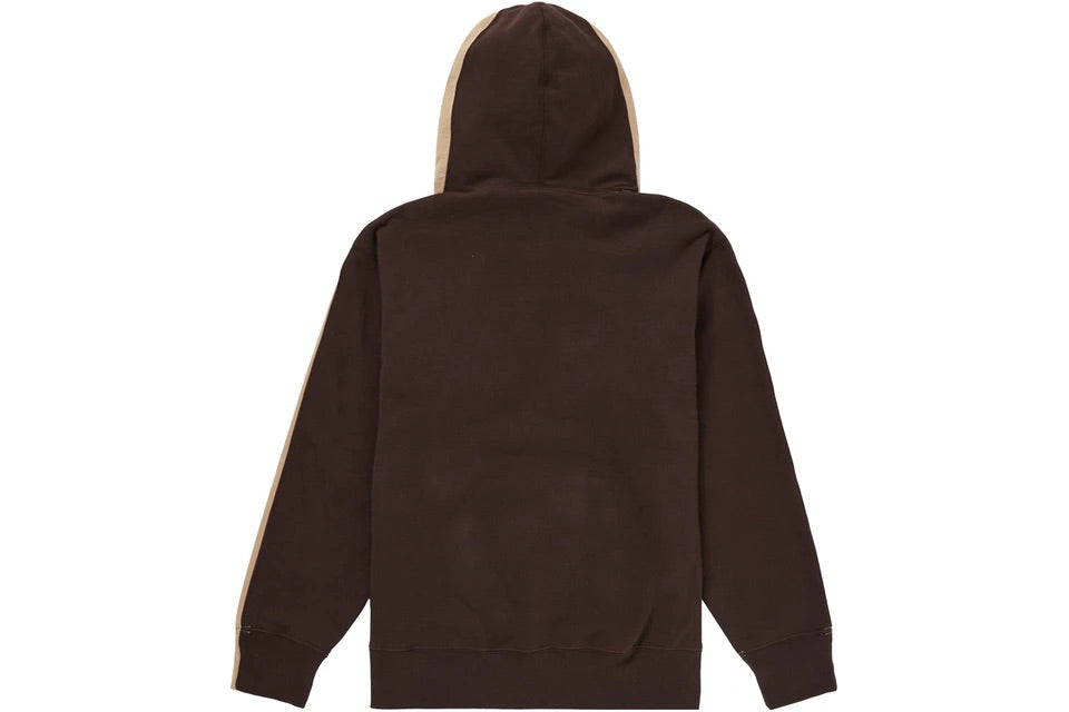 Supreme S Logo Split Hooded Sweatshirt Tan – Izicop