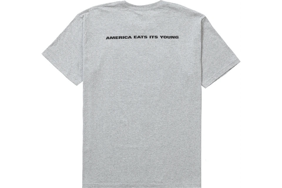 Supreme America Eats Its Young Tee Heather Grey – Izicop