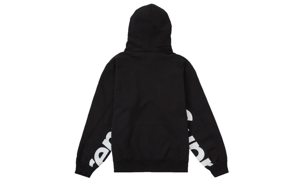 Supreme Cropped Panels Hooded Sweatshirt Black – Izicop