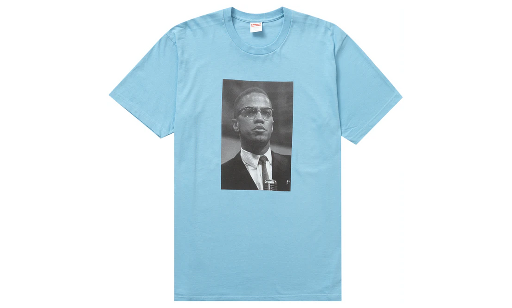 Supreme Roy DeCarava Malcolm X Tee Light Slate – Izicop