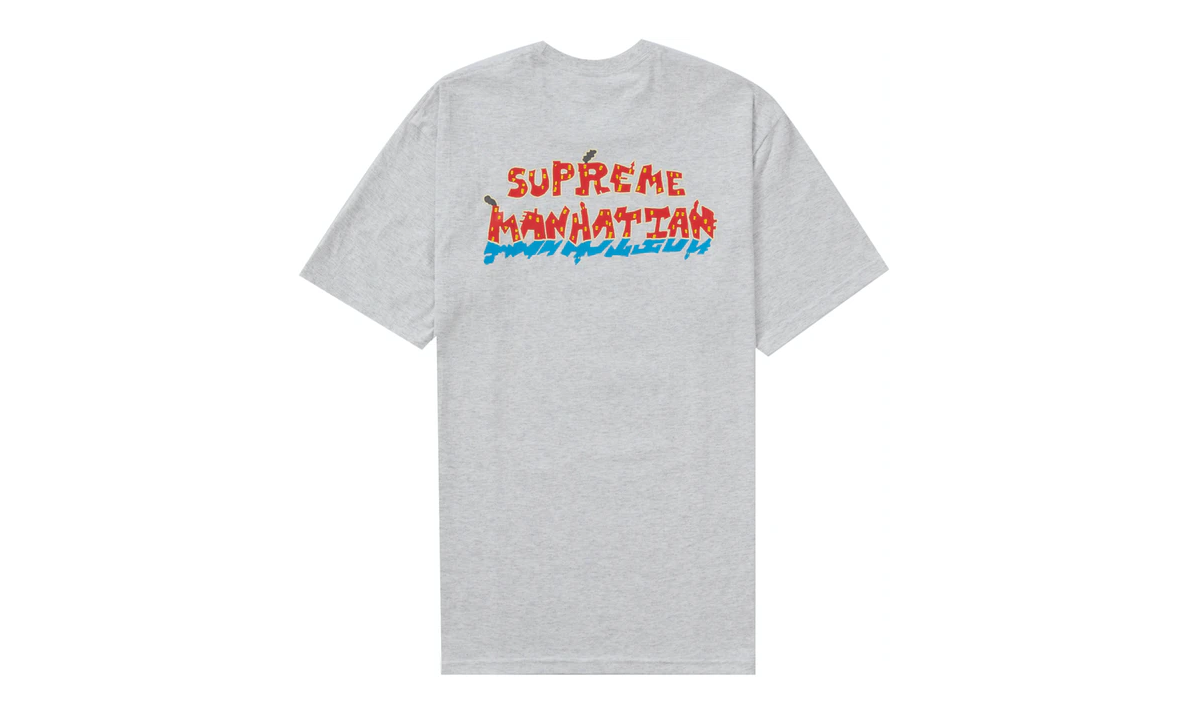 Supreme Manhattan Tee Ash Grey