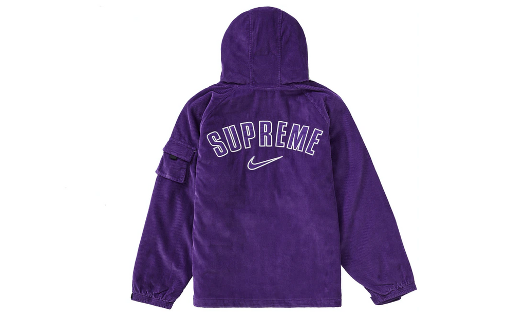 Supreme Nike Arc Corduroy Hooded Jacket Purple – Izicop