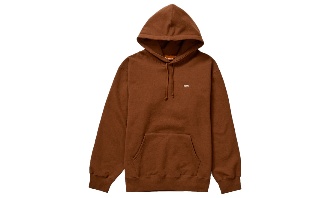 Supreme Enamel Small Box Hooded Sweatshirt Brown – Izicop