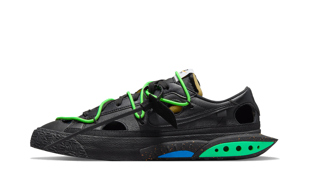 Nike Blazer Low 77 Off-White Electro Black Green - DH7863-001