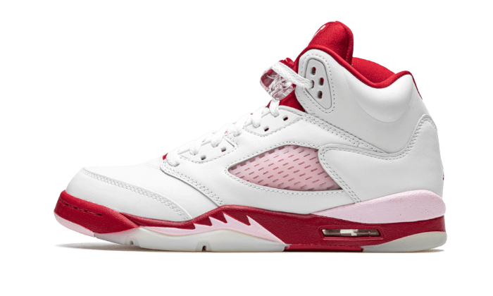 Air Jordan 5 Retro White Pink Red