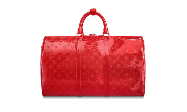 Louis Vuitton Keepall Monogram Bandouliere 50 Red - M53274 – Izicop