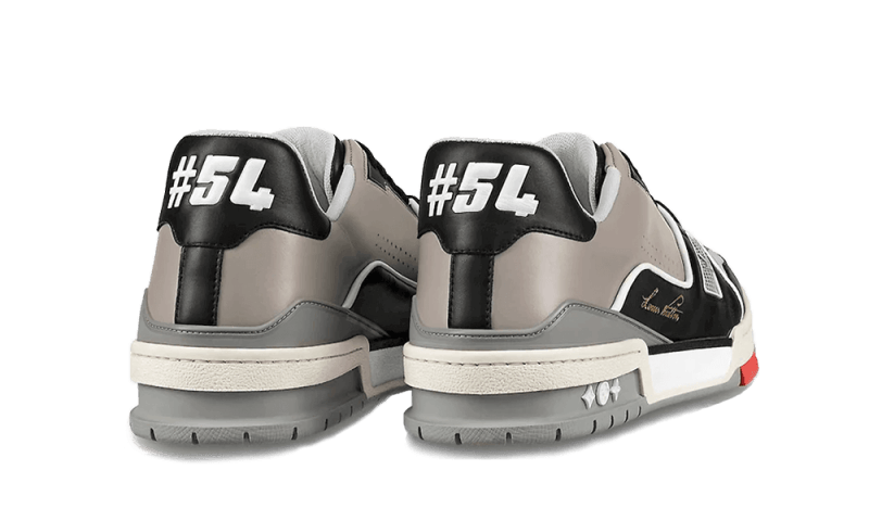 LOUIS VUITTON LV Trainer Schwarz Leder Low Sneakers 45.5 NEU